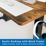 Lifetime Home Height Adjustable 48" Electric Standing Desk - Upgraded Ultra Durable Home Office Large Rectangular Computer or Laptop Sit Stand Lifetime Home