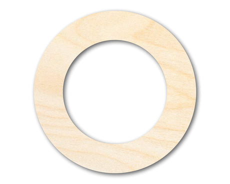 Unfinished Wood Wreath Blank Shape | Craft Cutout | up to 36" DIY 24" / 1/8" 24 Hour Crafts