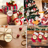 SENMUT Unfinished Wood Slices 30pcs 2.4"-2.85" Wood Circles for Crafts, Predrilled Natural Wood Rounds, Wooden Discs Perfect for DIY, Artistic SENMUT