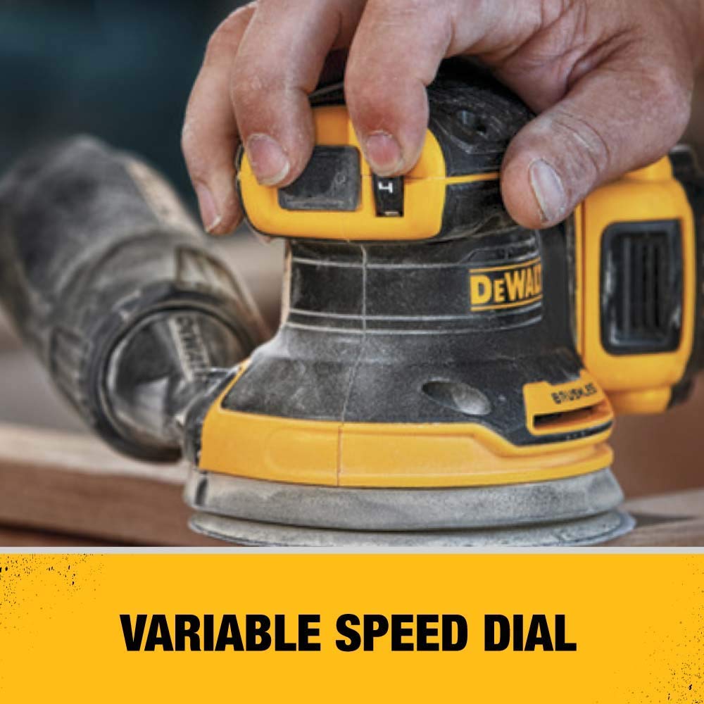 Dewalt DCW210BR 20V MAX XR Brushless Variable-Speed Lithium-Ion 5 in. Random Orbital Sander (Tool Only) (Renewed) - WoodArtSupply