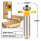 Yonico Biscuit Cutter Joint Slot Router Bit #0 1/2-Inch Shank 14083 - WoodArtSupply