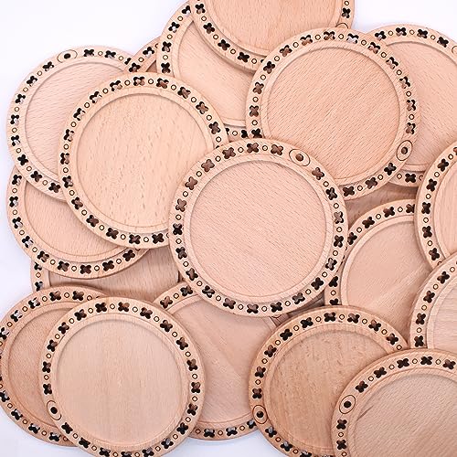 CBCMY Natural Wood Slices - 10Pcs 3.54 inches Craft Unfinished Wood kit Predrilled with Hole Wooden Circles for Arts Wood Slices Christmas Ornaments - WoodArtSupply