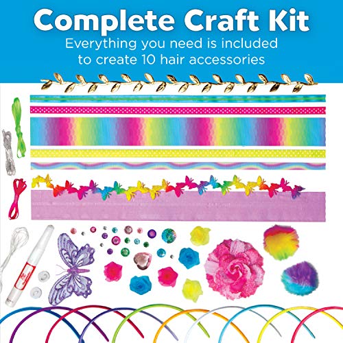Creativity for Kids Fashion Headband Making Kit - Makes 10 DIY Headbands, Arts and Craft Kits for Ages 5-7+, Kids Activities, Birthday Gifts for Creativity for Kids