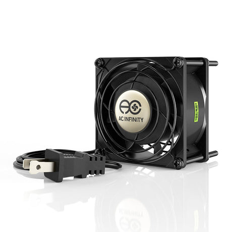 AC Infinity AXIAL 8038, Quiet Muffin Fan, 115V 120V AC 80mm x 38mm Low Speed, for DIY Cooling Ventilation Exhaust Projects AC Infinity
