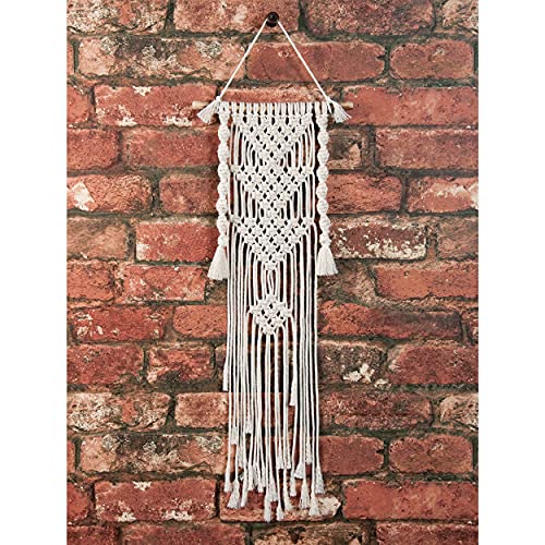 Solid Oak Small Format Macrame Kit-Three Triangles - WoodArtSupply