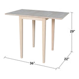 International Concepts Small Drop-leaf Table, Unfinished IC International Concepts