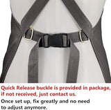 Sturdy Thick Professional Artist Apron, Cross Back + Fasten/Quick Release Buckle + 6 Pockets with 1 Zipper Pocket + 2 Towel Loops For Artist Kitchen, Aiden Brothers