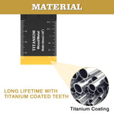 Trivd Frol 10PCS Titanium Multitool Blades, Oscillating Saw Blades Metal Cutting for Nails Wood Plastic and Hard Material Oscillating Tool Blades Kit Trivd Frol