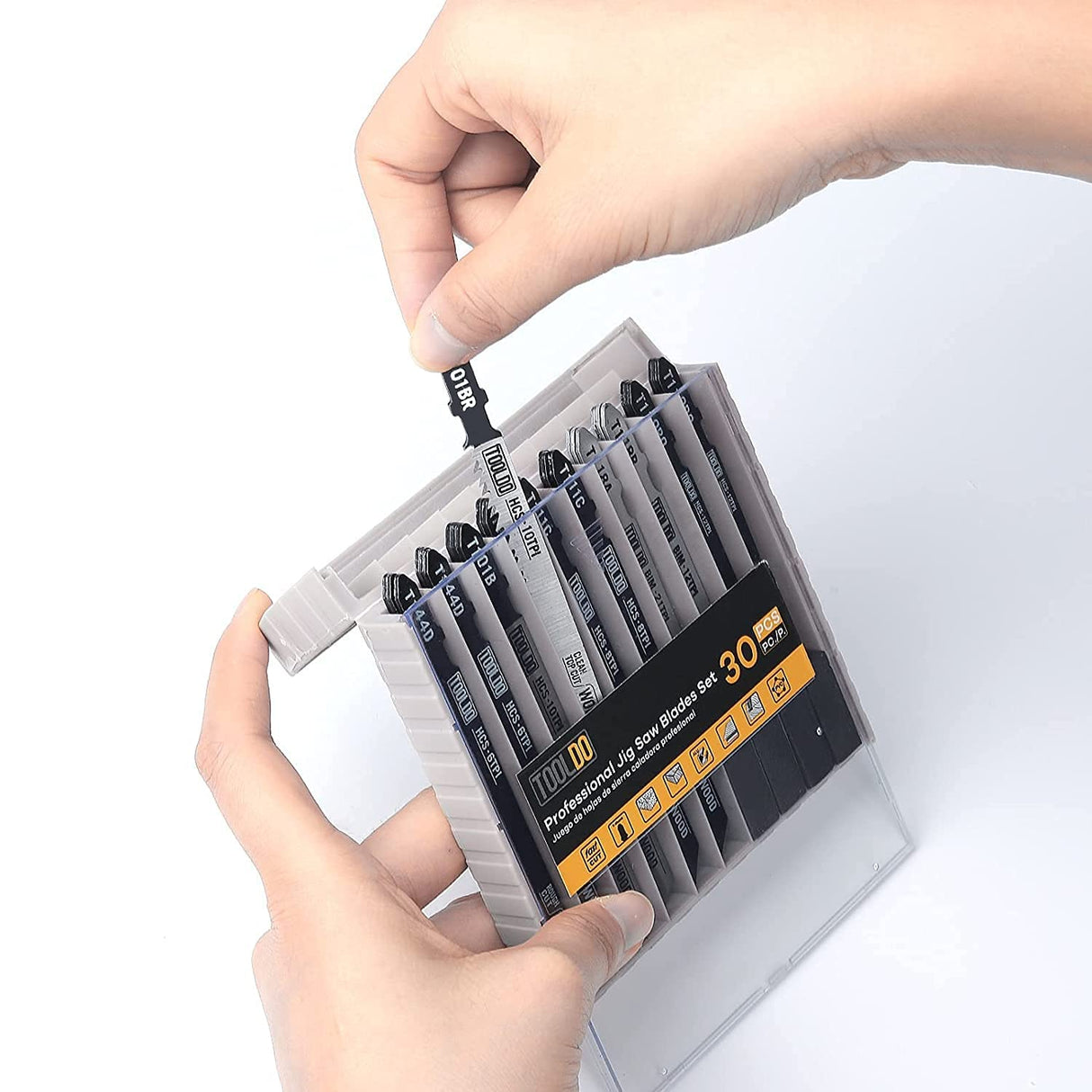 TOOLDO Jigsaw Blades Set 30 Piece, Assorted Professional Jig Saw Blades for T-Shank,Wood and Metal Cutting, Replacement Saw Blade for Dewalt, TOOLDO