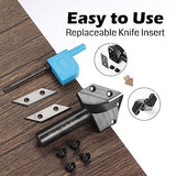 Genmitsu 1/2" Shank Router Bit, 90 Degree V Groove Carbide Inserts, CNC Milling Machine Router Bits for Woodworking 2D/3D Signmaking, Lettering, Genmitsu