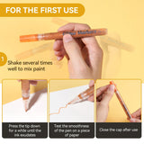 LIGHTWISH Glitter Markers 12 Colors,Sparkling Metallic Glitter Pens Water-Based Acrylic Paint Pens for Crafts Art Drawing Mug Glass Ceramic Wood LIGHTWISH