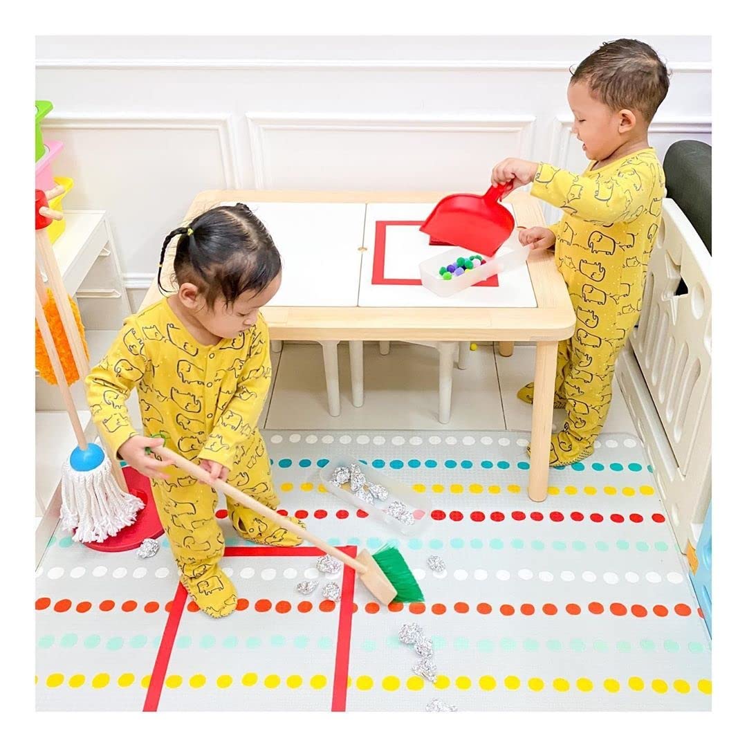 Melissa & Doug Let's Play House Dust! Sweep! Mop! 6 Piece Pretend Play Set - Toddler Toy Cleaning Set, Pretend Home Cleaning Play Set, Kids Broom And Melissa & Doug