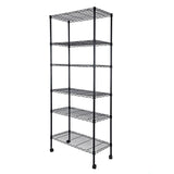 Simple Deluxe Heavy Duty 3-Shelf Shelving with Wheels, Adjustable Storage Units, Steel Organizer Wire Rack, Chrome Simple Deluxe