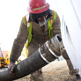 LOKMAN 8 Inch Stainless Steel Duct Clamp Worm Gear Adjustable 195-215mm Hose Clamp, Pack of 5 (8 Inch) LOKMAN