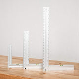 POWERTEC 80005 L Square Ruler Set w/Bubble Levels, Anodized Aluminum Finish 3pc Set, Green POWERTEC