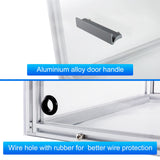 Acrylic CNC Enclosure 510 x 455 x 335 mm, Enhanced Protection, Dustproof,Cleaning, Noise Reduction, Compatible with CNC Router Machine 3018 Zhong Hua Jiang