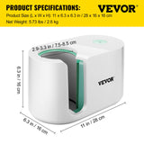 VEVOR Mug Press Machine, 11-15oz Coffee Cup Transfer Printing, Automatic Mug Heat Press for Sublimation, DIY Presents Gifts White VEVOR