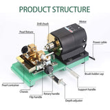 HiHydro 280W 110V Pearl Drilling Machine Driller Full Set Drill Holder for Shell Coral Amber Stone Jewelry Tools HiHydro