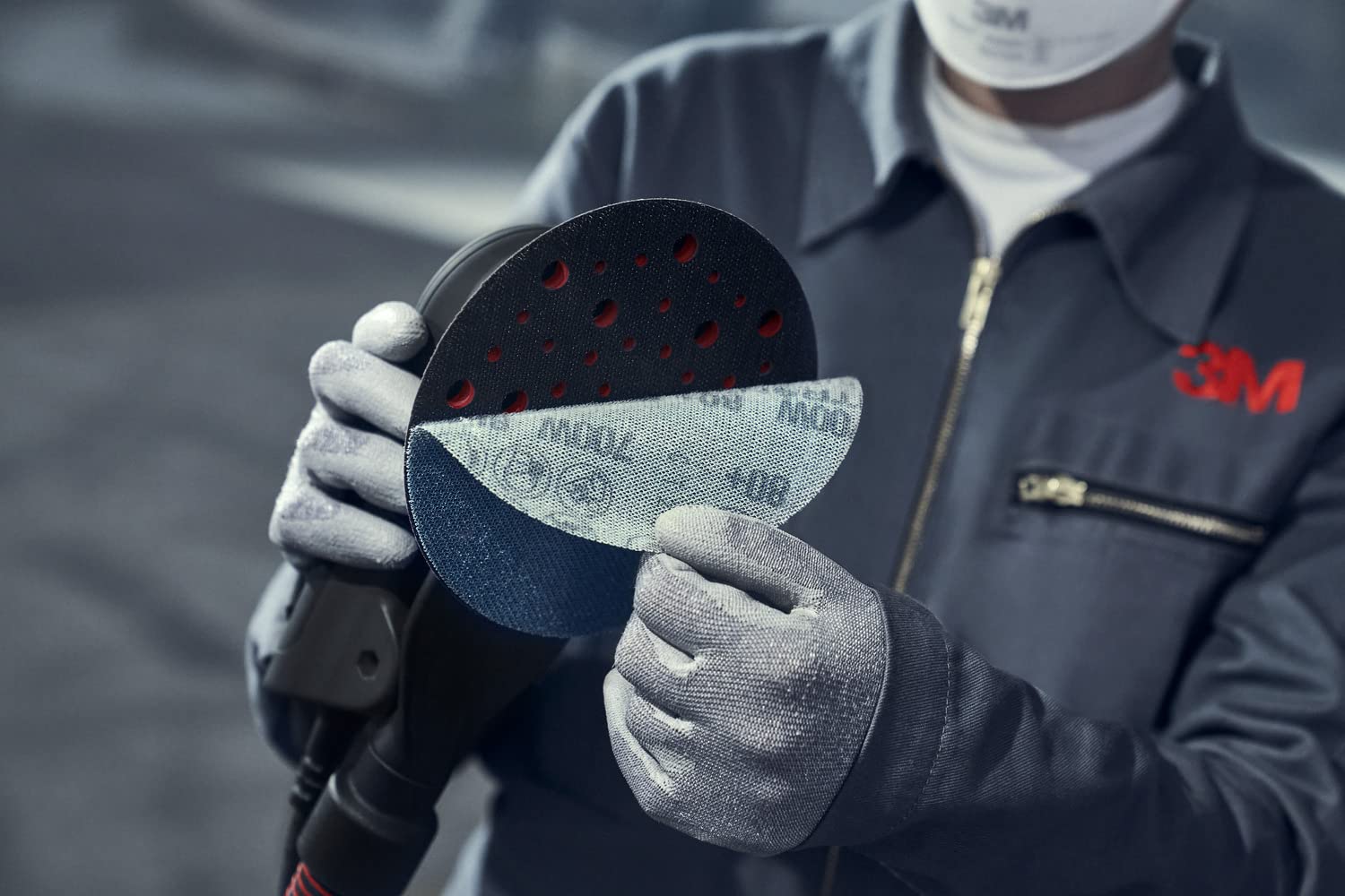 3M Random Orbital Sander, Xtract Pneumatic 88958, 6 in, Self-Generated Vacuum, 3/16 in Orbit, Ergonomic and Lightweight ROS, 209W Motor, Dust 3M