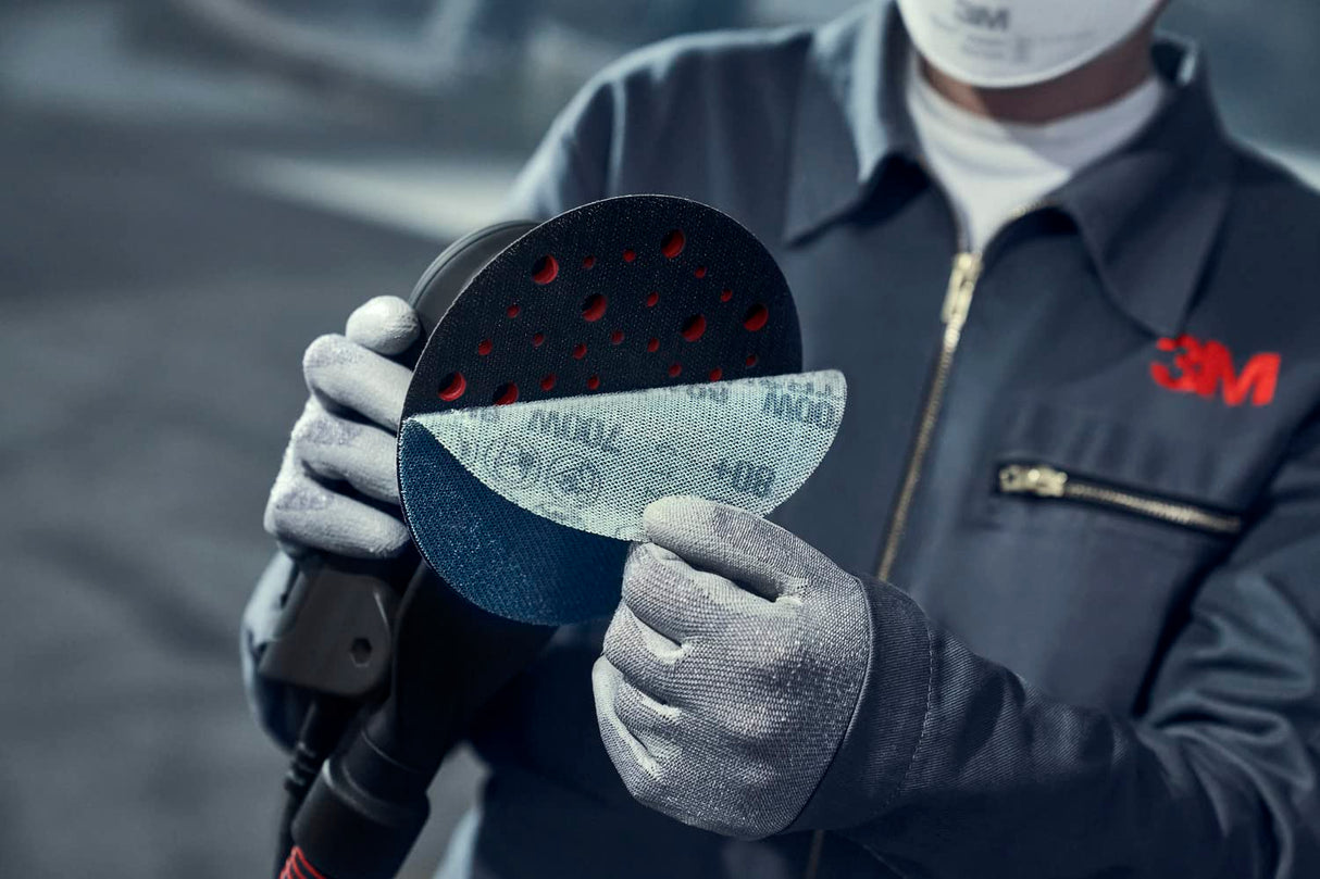 3M Random Orbital Sander, Xtract Pneumatic 88958, 6 in, Self-Generated Vacuum, 3/16 in Orbit, Ergonomic and Lightweight ROS, 209W Motor, Dust 3M