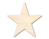 Unfinished Wood Star Shape | DIY Celestial Craft Cutout | Up to 36" 6" / 1/4" 24 Hour Crafts