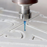 Turnextte O Flute Spiral Router Bit for CNC, 1/8 inch Cutting Diameter, 1/2 inch Cutting Length, 1/4 inch Shank with Nano Coated Carbide Single Flute Turnextte