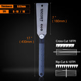 RUITOOL Hand Saw 6&7 Inch Double Edge Pull Saw Ryoba SK5 Flexible Blade 11/17&6-10/18 TPI Flush Cut Saw Non-Slip Handle Wood Saw for Woodworking Hand RUITOOL