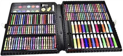 RMENST Art Supplies, 168 Pieces Art Set Crafts Drawing Painting Kit, Portable Art Case Art Kit Oil Pastels, Watercolor Pens, Creative Gift for Kids, - WoodArtSupply