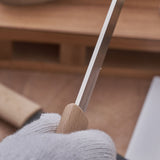 HERMIT TOOLS Wood Carving Tools with Sheath Woodworking Tool 5.1" Draw knife Wood Chisels Wood Draw Knife Woodworking Drawing Tools Fleshing Knife HERMIT TOOLS