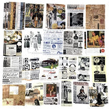 200 Pieces Vintage Ephemera Scrapbooking Supplies Pack for Journaling, Decoupage Paper Scrapbook Stickers Kit for Bullet Junk Journal Planners Esweny