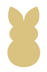 Rabbit Cutout Unfinished Wood Animal Nursery Kids Decor Spring Door Hanger MDF Shape Canvas Style 4 Diverse Woodworking
