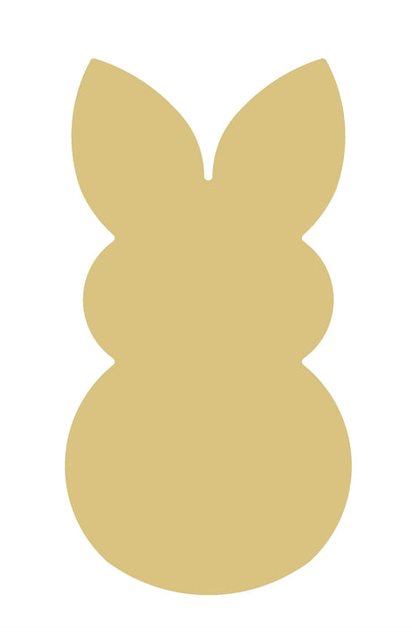 Rabbit Cutout Unfinished Wood Animal Nursery Kids Decor Spring Door Hanger MDF Shape Canvas Style 4 Diverse Woodworking