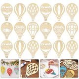 VOSAREA 10 Set Decor Wood Cutouts for Crafts Unfinished Wood Ornaments Hot Air Balloon Wood Discs Hot Air Balloon Wood Slices Wood Hot Air Balloon VOSAREA