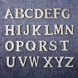Hicarer 52 Pieces 1.8 Inch Capital Wooden Letters, Wood Alphabet Letters for Crafts, Wood Letters Sign Decoration, Unfinished Wooden Craft Letters Hicarer