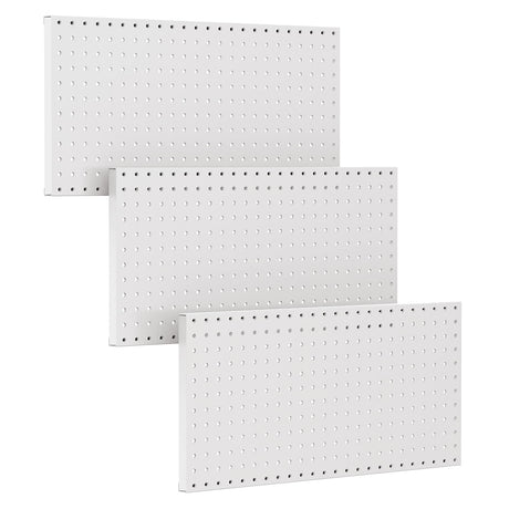 TORACK 3Pcs Metal Pegboard Panels for Wall Garage Utility Tools Pegboard Storage System for Workbench, Shop, Shed Modular Peg Board Organizer Board TORACK