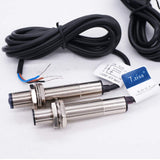 Taiss/1 Pair photoelectric Switch 0-20M Through-Beam Reflection Optical Photoelectric Beam Sensor NPN NO photoelectric Sensor Switch 6-36V Proximity Taiss