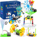 STEM Robotics Kit, 6 Set Electronic Science Projects Experiments for Kids Ages 8-12 6-8, STEM Toys for Boys Craft, DIY Engineering Build Robot BeAndge
