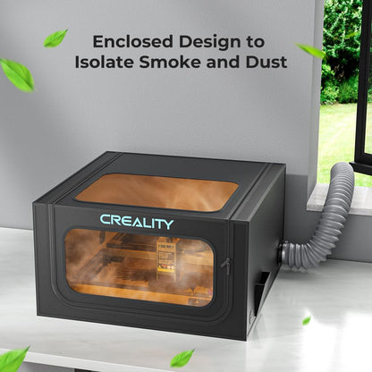 Creality Laser Engraver Enclosure 2.0, Laser Engraving Machine Protective Cover with Eye Protection, Insulates Against Fumes and Odors for Laser