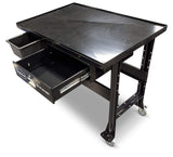 Eastwood Work Bench Tear Down Table | 1000 lbs Capacity Heavy Duty Automotive Work Table | Workbench for Garage with Four 4" Swivel Casters | 2 Eastwood