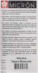 SAKURA Pigma Micron 05 Pack of 9 Colours, Black, Orange, Brown, Red, Pink, Green, Purple, Blue, Sepia SAKURA