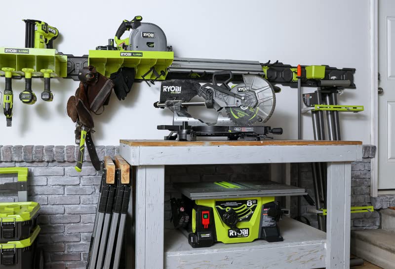 RYOBI ONE+ HP 18V Brushless Cordless 10 in. Sliding Compound Miter Saw Kit with 4.0 Ah HIGH PERFORMANCE Battery and Charger Ryobi