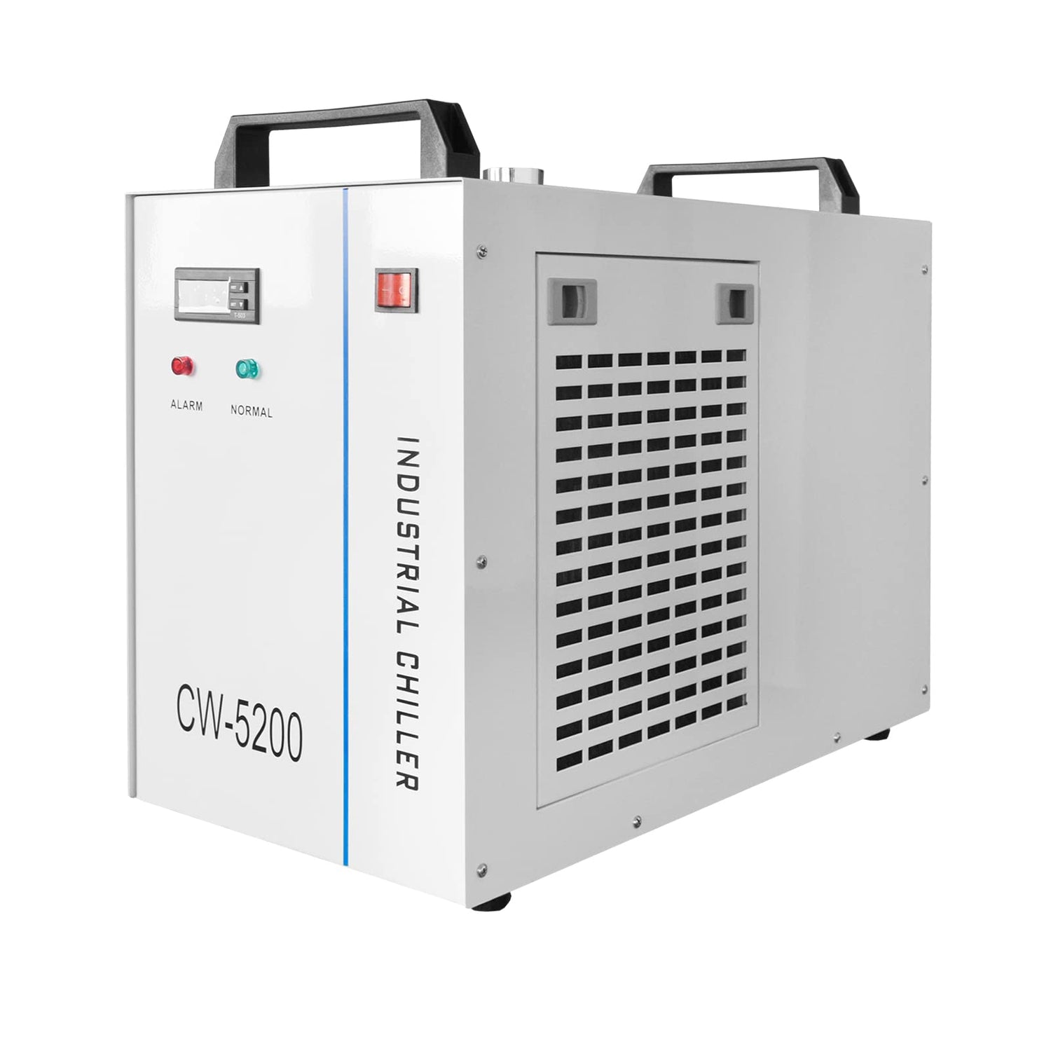 Industrial Chiller, 110V CW-5200 Industrial Water Chiller, 9L Capacity Cooling Water,0.15A-2.3A Current Recirculating Chiller for 50W to130W SDKEHUI