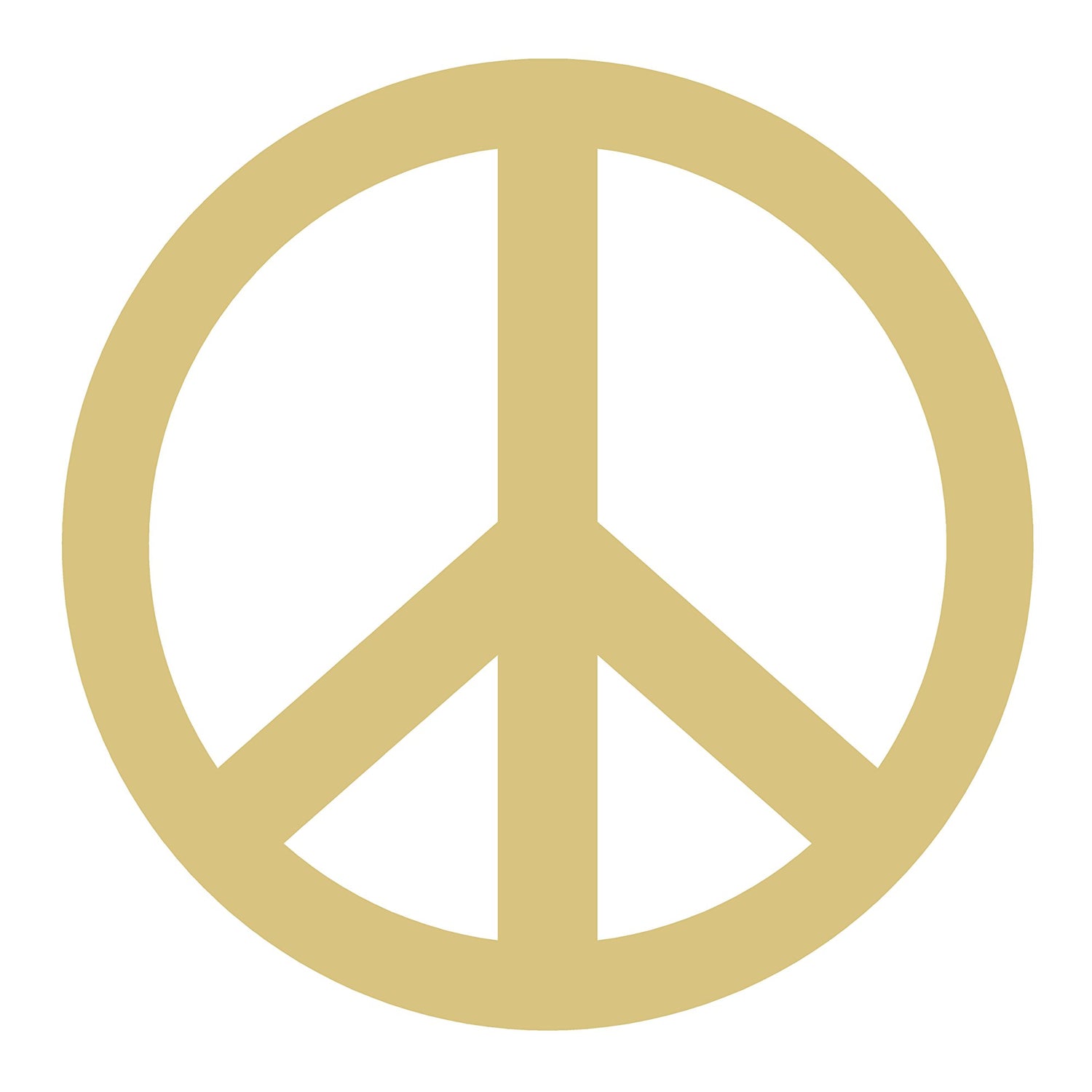 Peace Sign Cutout Unfinished Wood Hippie 60's Door Hanger MDF Shaped Canvas Style 1 Diverse Woodworking