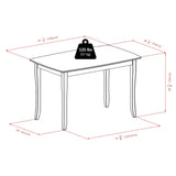 Winsome Inglewood Dining Table, Walnut, 47.24x29.53x29.13 Winsome