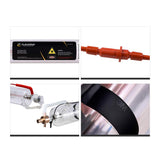 US Stock CO2 Laser Tube 90W 100W Length 1250mm Dia.80mm 100W Laser Tube for CO2 Laser Engraver Cutting Machine Cloudray