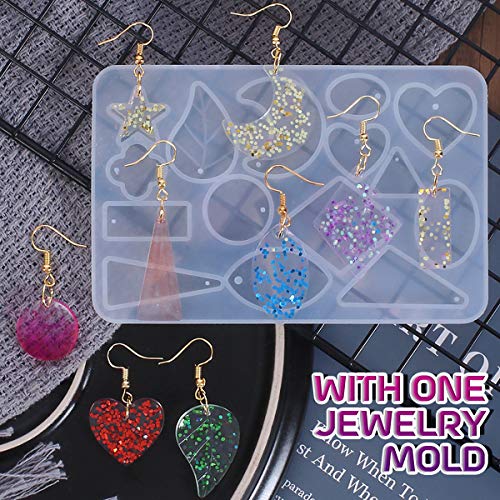 Zoncolor Epoxy UV Light Resin Kit with Jewelry Making Mold - 100g Silicone  Molds UV Clear Casting C - Beading & Jewelry Making Kits