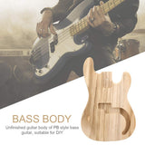 Natudeco Maple Guitar Body, PB Style Pre‑drilled Bass Body DIY Electric Guitar Parts Accessories for DIY Craft Lovers Natudeco