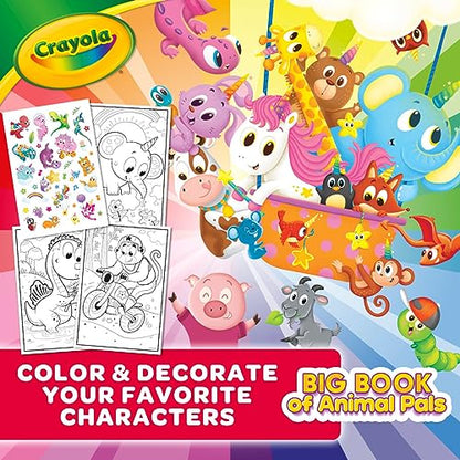 Crayola Coloring Book, Big Book of Animal Pals, 288 Coloring Pages, Gift for Kids, Age 3, 4, 5, 6 - WoodArtSupply