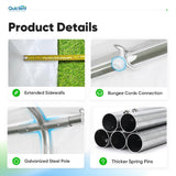 Quictent 20x40 Party Tent Heavy Duty Upgraded Galvanized Gazebo Wedding Canopy Big Tents Carport Event Shelter with Carry Bags Quictent