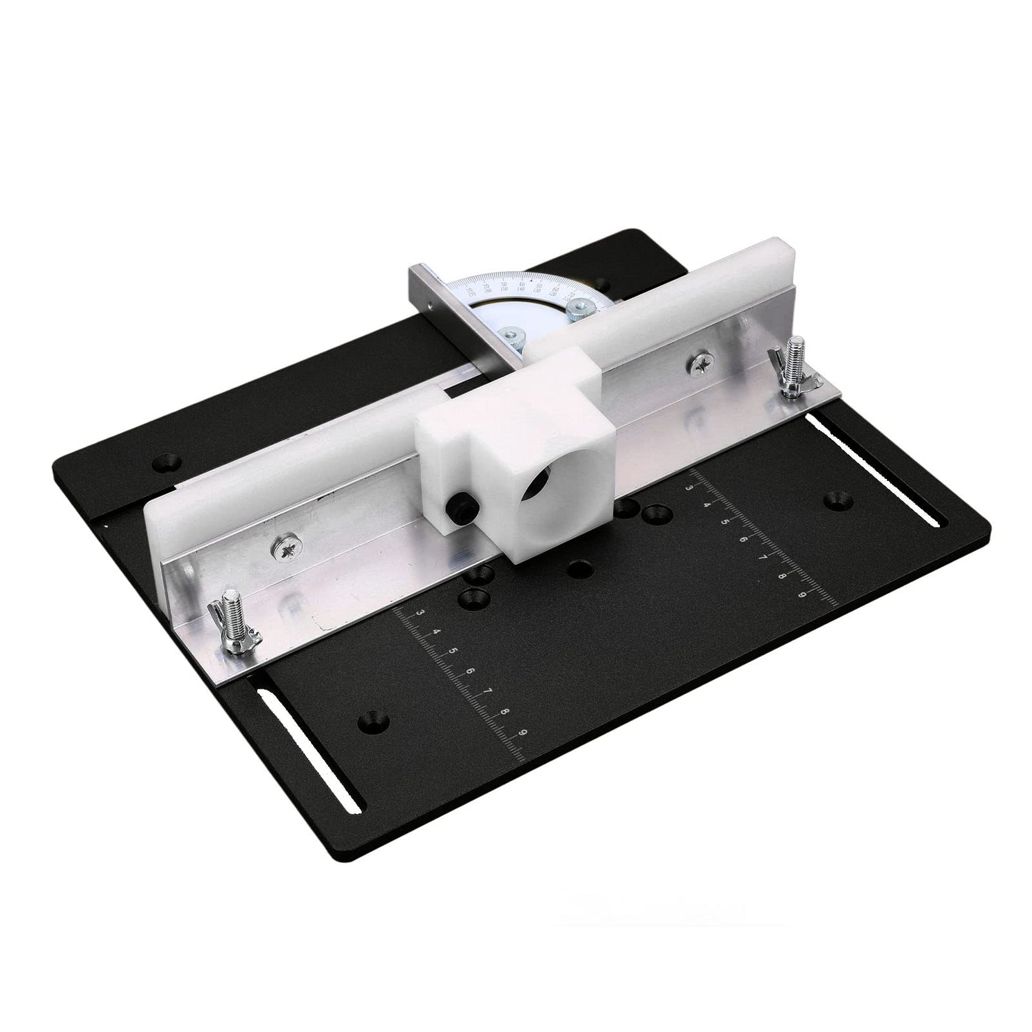 Metal Router Lift System Kit Woodworking Insert Base Plate for Router Table Saw Aluminum Alloy Router Lift Full Installation Set Router Table Lift Walfront